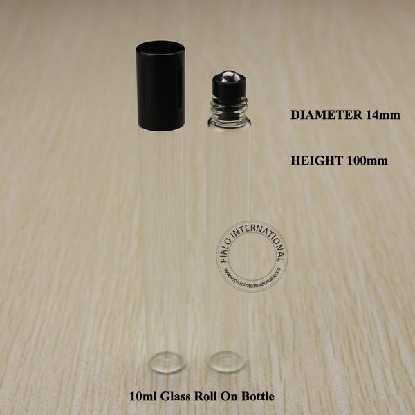 New size 10ml single wall eye cream essential oil bottle glass roll on bottle D14*H100 10pcs free shipping