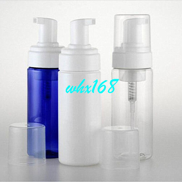 20pcs/Lot 100ml Foaming Bottle Bubble Foam Transparent Blue White Manufacturers Selling Empty Makeup Tools PET Cosmetic Vials