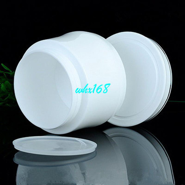 5pcs/lot 150g Threaded Jar, White Cosmetic Container 150g White Double PP High-end Cream Pot Makeup Sample Jar Packaging Bottle