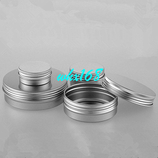 100pc/lot New Aluminum Cream Jar 15g 30g 60g 100g Aluminum Cream Small Mini Box Empty Cosmetic Makeup Packaging Bottle Container