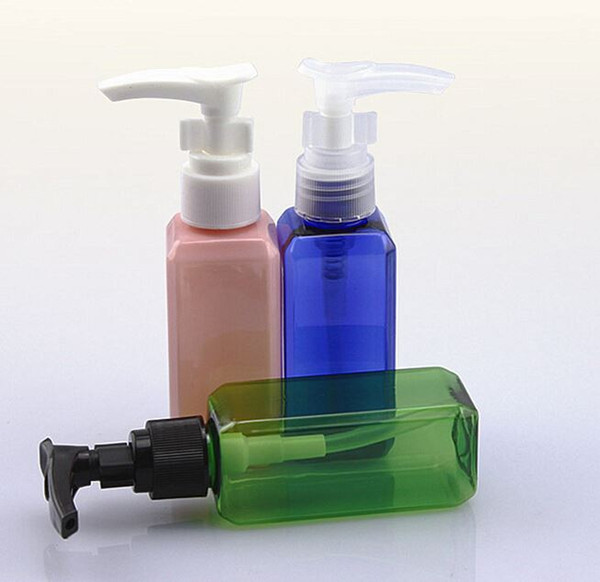 1-20 Breeze 50ML Square Pump Refillable Plastic Portable Perfume Bottle Empty Refillable Bottles with Dispenser