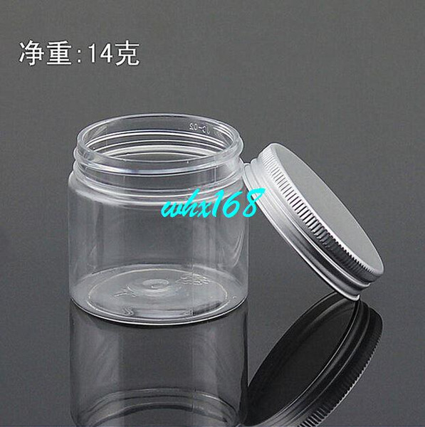 50ml Clear Bottom Aluminum Cap Empty Cream Cosmetic Jar Small and Portable