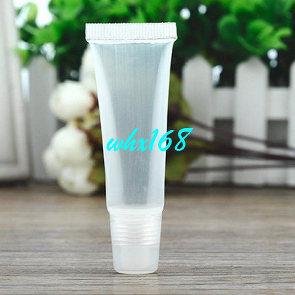 10pcs/lot White Empty Plastic Cosmetic Tube Facial Cleanser Bottle Hand Cream Packaging Hosepipe Bottles PVC Makeup Sub-bottling