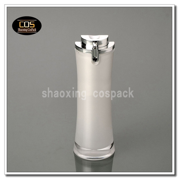 wholesale 30ml skin care packaging, 1 ounce pearl white cosmetic bottles wholesale, 30ml empty plastic emulsion pump bottle