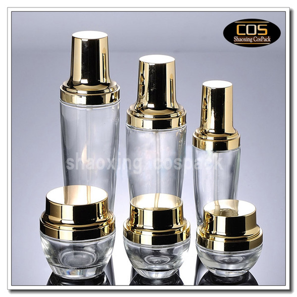 100pcs JGX40 20ml clear empty glass cream jars, empty cosmetic glass jar 20g , clear glass containers 20 g cosmetic packaging