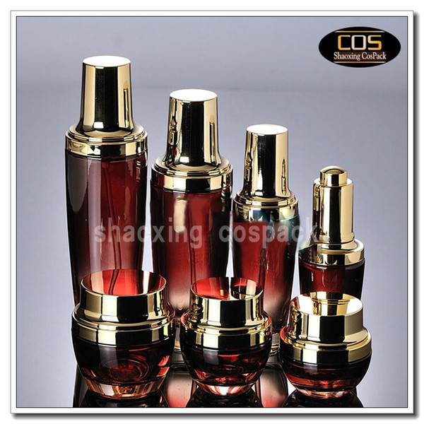 100pcs JGX40 20ml empty red glass jars wholesale, 20g empty luxury glass containers wholesale 20ml, colored glass cosmetic jars