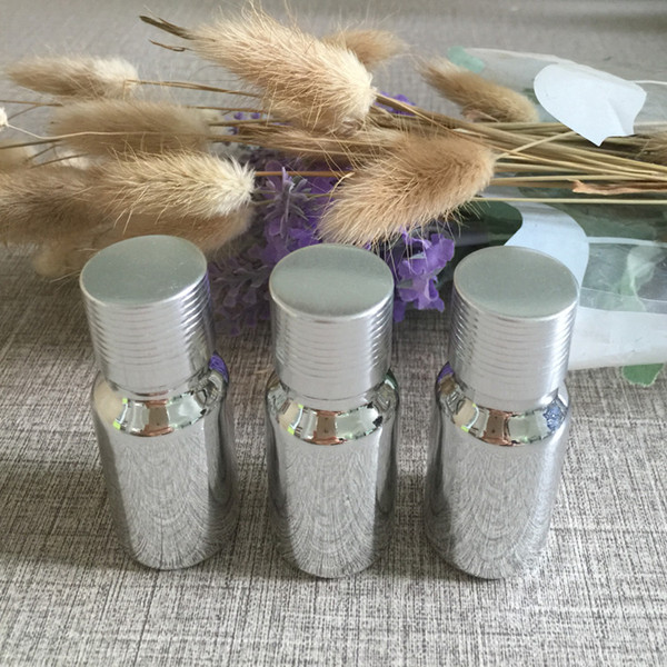 50pieces/lot 10ml High temperature silver plated glass dropper bottle,empty 10ML glass essentical oil bottle wholesale