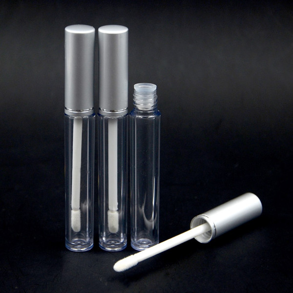 3.5ml Silver Color Empty Lipstick tube Lip balm ,Clear Plastic Bottle Cosmetic Container
