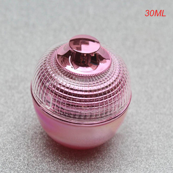 50pcs 30ml pink apple shape acrylic jar, plastic jar 30g cream jar for eye cream, gel moisturizer essence cosmetic packing