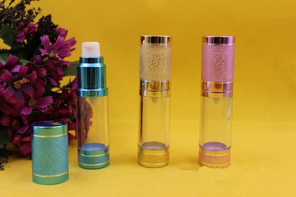 20pcs 15ml Empty Airless Vacuum Bottle ,15 ml airless Container, Refill Cosmetic Cream 15 ml Lotion Serum bottles wholesale