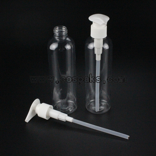 50pcs 250ml body lotion pump bottle , clear Shampoo 250ml pet packaging , 250 ml pet packaging manufacturers