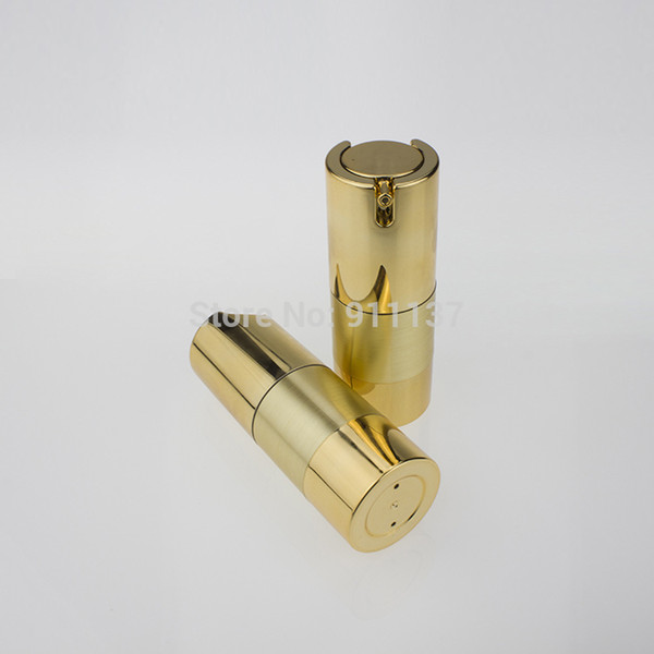 ZA213 gold 15 ml airless bottle wholesale , pp 15m airless bottle sud