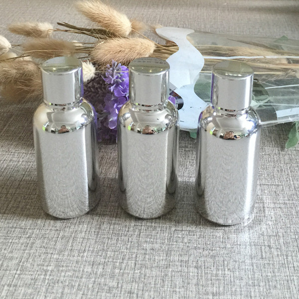50pieces/lot 30ml High temperature silver plated dropper bottle,glass 1oz dropper container,30ml essentical oil bottle wholesale