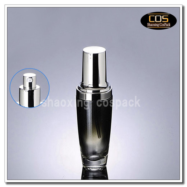 100pcs wholesale 50 ml glass bottles with silver pump, 50ml empty black glass spray bottle, 50ml black glass bottles wholesale