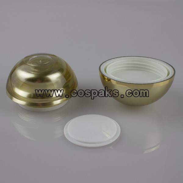 100pcs golden 15g acrylic jars for cosmetics ,buy 15g acrylic gold jars online , 15g gold acrylic jars wholesale