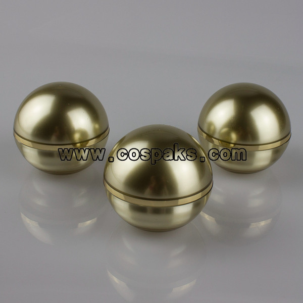 100pcs plastic golden 15g acrylic ball jars, 15ml ball plastic jars, 15g Kosmetik Pot Wholesale