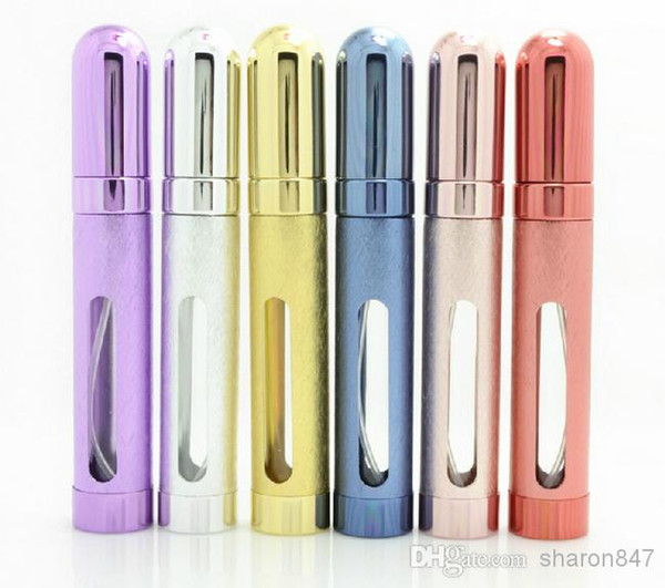 Fedex DHL Free shipping 12ML Aluminum Travel Atomizer Refillable Spray Empty Perfume Bottle ,100pcs/lot