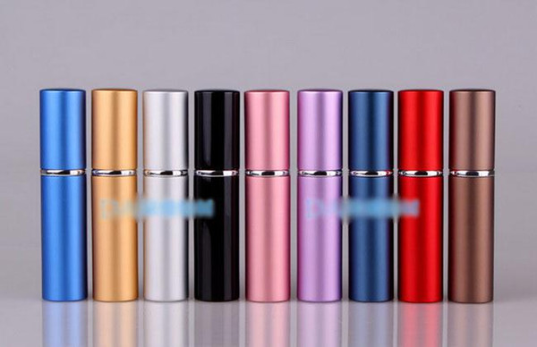 DHL Free shipping HIGH Quality factory price wholesale Mini 5ml Refillable Atomizer Spray Perfume Bottle Size Mixed color 500pcs/lot