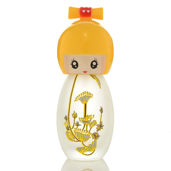 Cute Japanese Doll Design 20ml Colorful Empty Atomizer Glass bottle Fine Spray Refillable for Perfume Aromatherapy Essential Oil Promotion