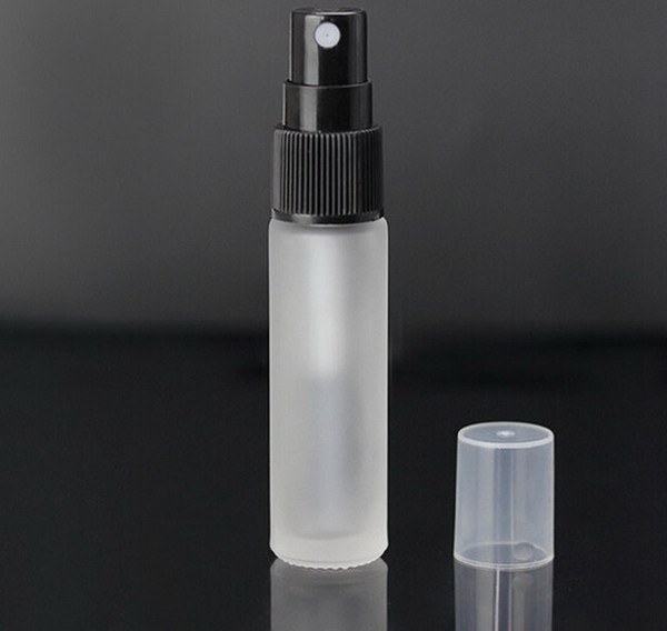 Wholesale Thick Frosted glass 700pcs/lot 10ml 1/3oz fragrant liquid Fine mist Perfume Atomizer Refillable Spray Empty Bottle