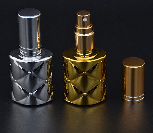 Factory Price 200pcs/lot Glass 10ml 1/3oz Spray Empty Bottle fragrant liquid Fine mist pump Perfume Atomizer Refill UV Plating