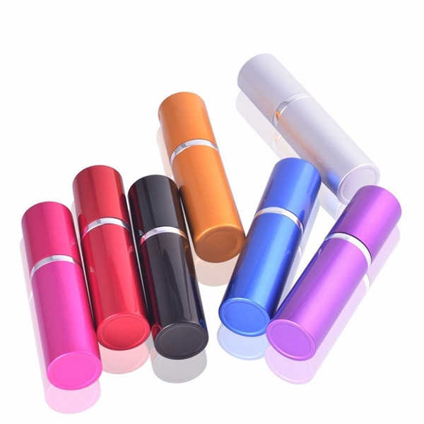 Wholesale Price 5ml Mini Spray Perfume Bottle Travel Refillable Empty Cosmetic Container Perfume Bottle Atomizer Aluminum Refillable Bottles