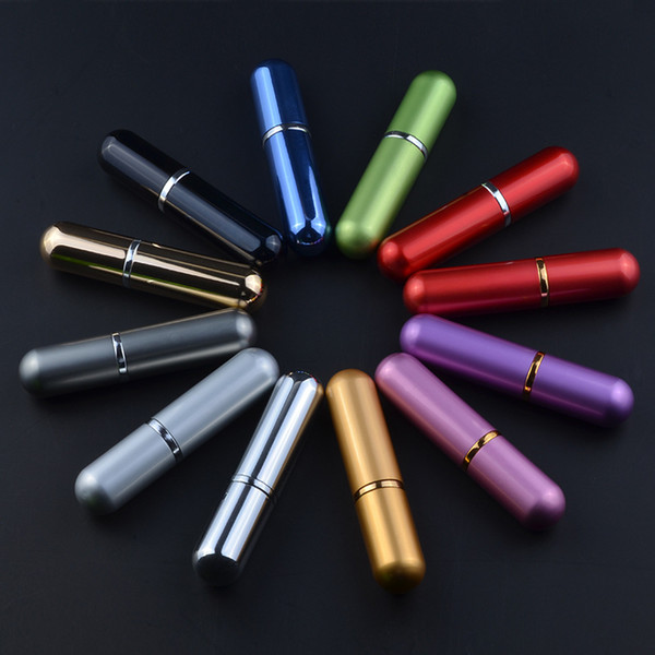 6ml colorful Refillable Portable Mini Perfume Bottle & Traveler Aluminum Spray Atomizer Empty Parfum Bottle Free Shipping