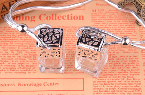 2017 High Quality perfume diffuser bottle car,Hanging car diffuser glass bottle 5ml,square car diffuser bottle