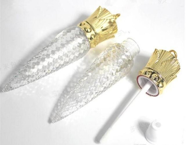 5ml Clear Wands Shape Empty Lip gloss Tube Lipgloss Container DIY Queen Transparent Empty Liquid Lipstick Bottle 2019022209
