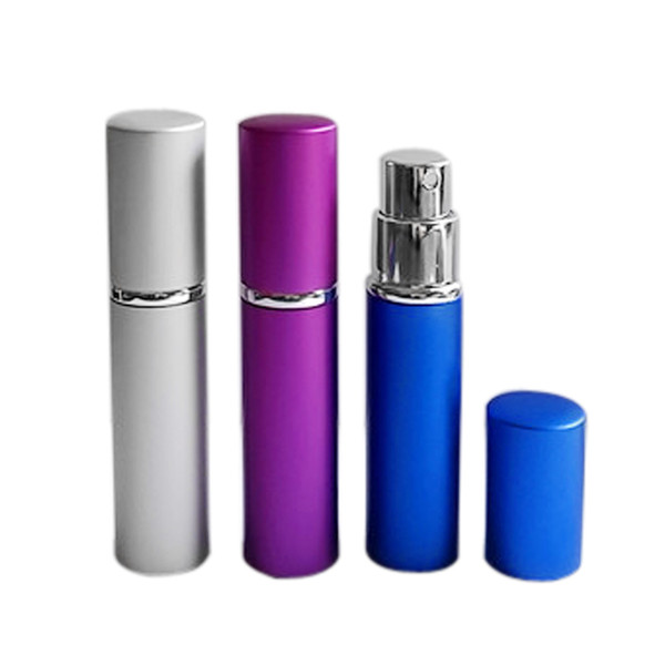 Perfume Bottle 5ml Aluminium Anodized Compact Perfume Aftershave Fragrance Glass Scent-Bottle Mixed Color New Arrival 0616001