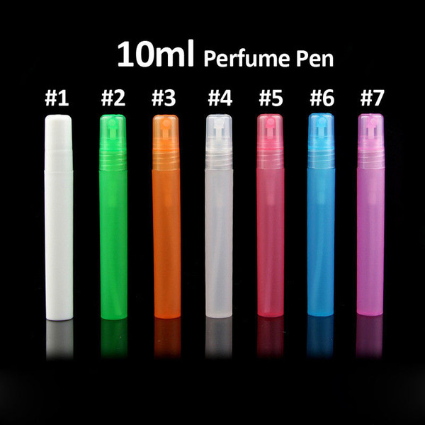10ml plastic Travel Perfume Bottle Spray Bottles Empty Cosmetic Containers Empty Atomizer Perfume Pen Refilled bottle
