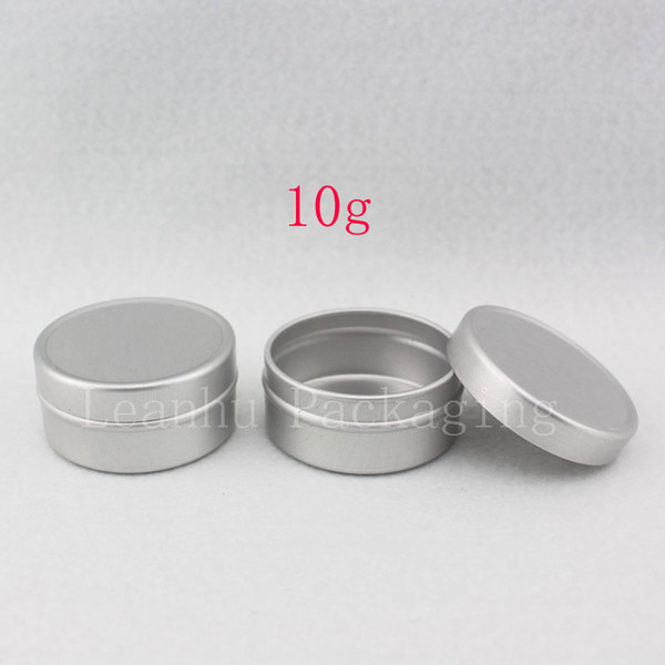 10g X 200 empty round aluminum skin care cream jar , round metal container for cosmetics packaging ,10ml lipstick aluminum tin