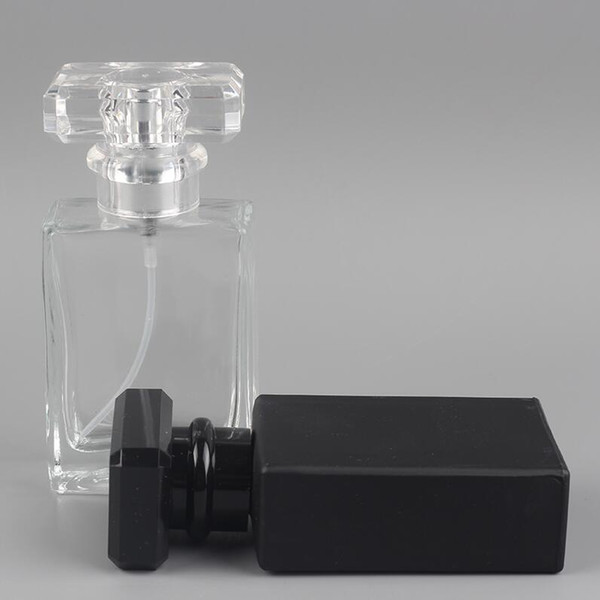 30ml Clear Glass Empty Perfume Bottles Atomizer Spray Refillable Bottle Spray Scent Case with Travel Size Portable Funnel Free Shipping