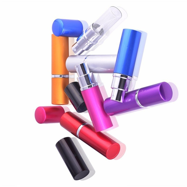 5ml Mini Spray Perfume Bottle Travel Refillable Empty Cosmetic Container Perfume Bottle Atomizer Aluminum Refillable Bottles