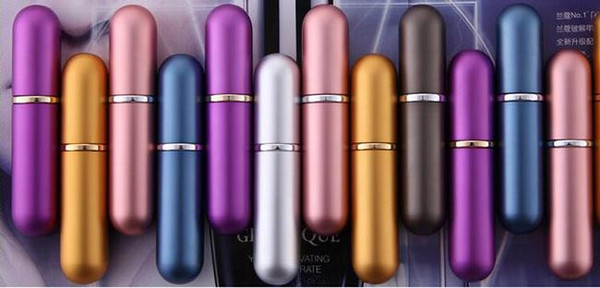 Wholesale by Fedex DHL Free shipping 5ML Aluminum Travel Atomizer Refillable Spray Empty Perfume Bottle ,1100pcs/lot