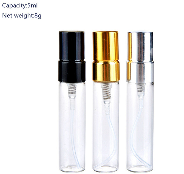 Mini Vials Perfume Bottles 5ml Travel Refillable Portable Empty Atomizer Clear Perfume Spray Bottle Ourdoor DDA198