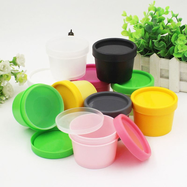 (100pcs)50ml 50g Face Cream Jars Pot Colorful Plastic Empty Cosmetic Containers 50ml Cosmetic Sample Containers
