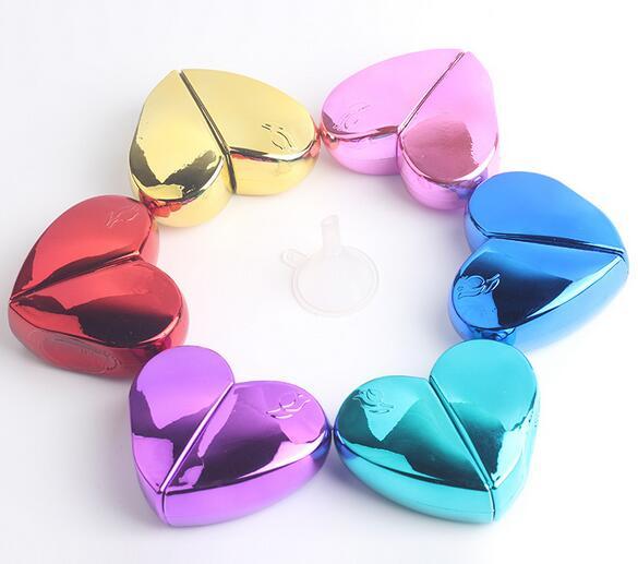 Heart Shape Perfume Bottle Refillable Empty 25ml Travel Mini Atomizer Spray Pump
