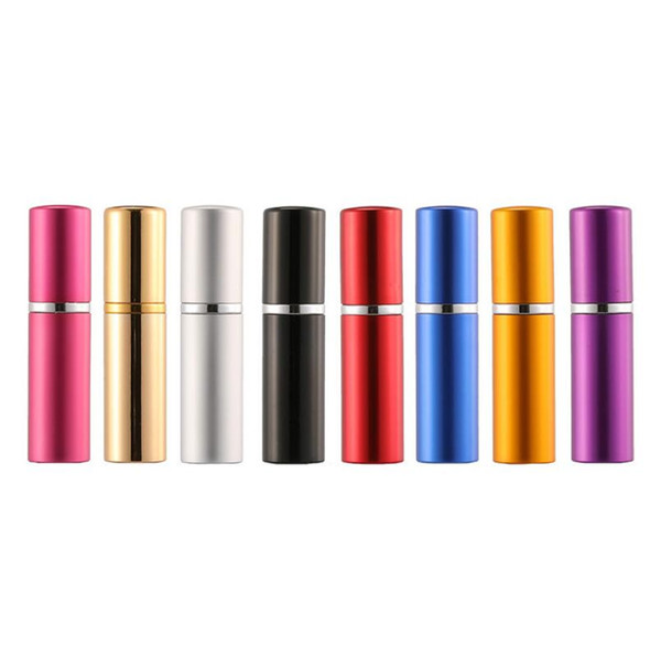 5ml perfume bottle Aluminium Anodized Compact Perfume Atomizer fragrance glass scent-bottle travel Refillable makeup spray LX6297