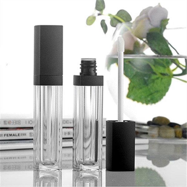 Free Shipping New Style 10 ml Empty Lip Gloss Square Containers Lip Balm Lipstick Lip oil Tubes Pick Bottles Wholesale Retail