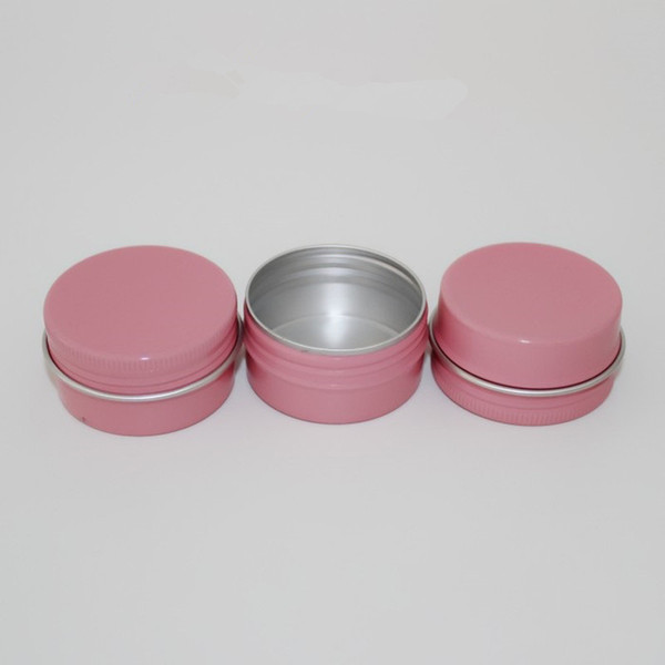 10ml 30ml 50ml 60ml Empty Pink Aluminum Jar Case Cosmetic Eyebrow Eyeliner Cream Gel Mascara Container Storage Soap Tins 100pcs