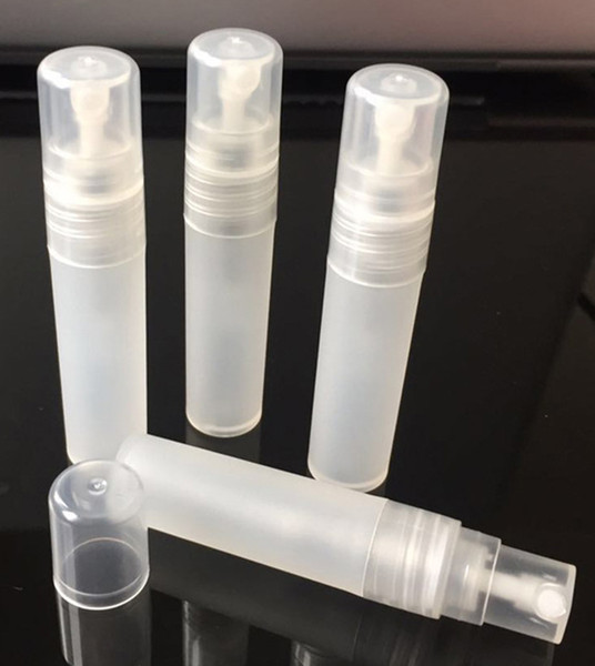 Top quality 3ml 5ml 8ml 10ml plastic frosted perfume atomizer, spray bottle, perfume bottle Wholesale DHL Free Shipping