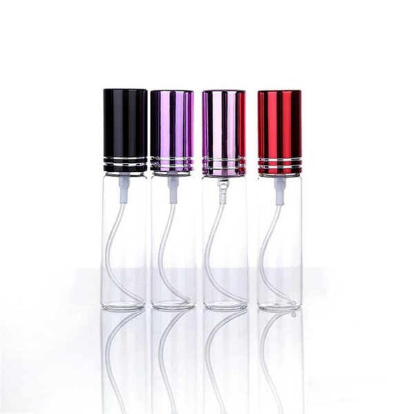 MINI 10ml metal Empty Glass Perfume Refillable Bottle Spray Perfume Atomizers Bottles DHL/EMS/Fedex Free Shipping 10 colors