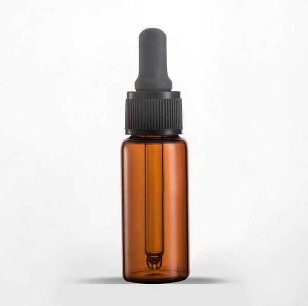 Wholesale 10ml Empty Amber Glass Essential Oil Dropper Mini Brown Glass Dropper Vials