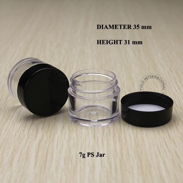 Hot Sale 30pcs/lot 7g Plastic Facial Mask Cream Jar PS Containers For Nail Art Display Bottle Free Shipping