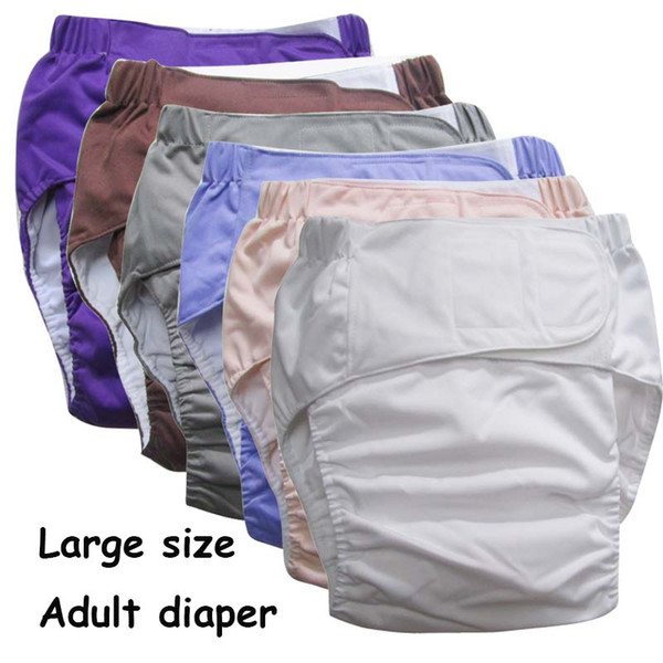 Super large Reusable adult diaper for old people and disabled, size adjuatable TPU coat Waterproof Incontinence Pants underware