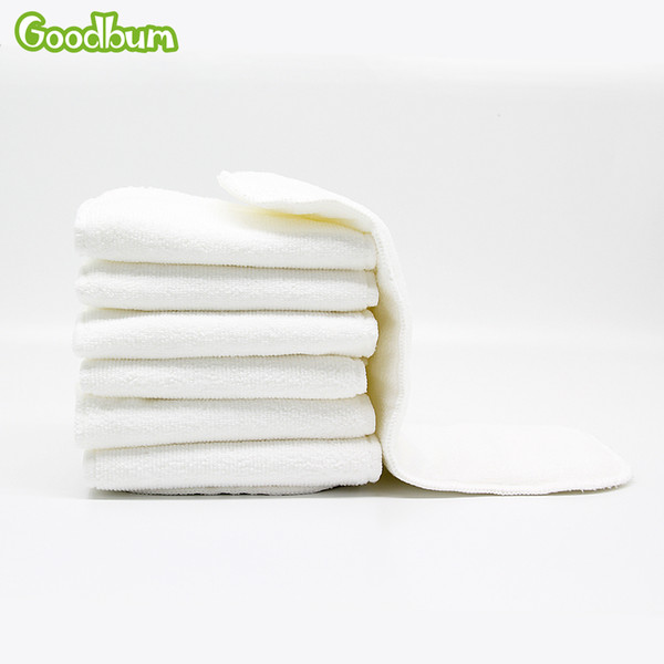 10pcs 3 layers| Bamboo Charcoal Fiber Microfiber Diaper Nappy Insert Super Absorbent 35x13.5cm Cloth Pocket Diaper