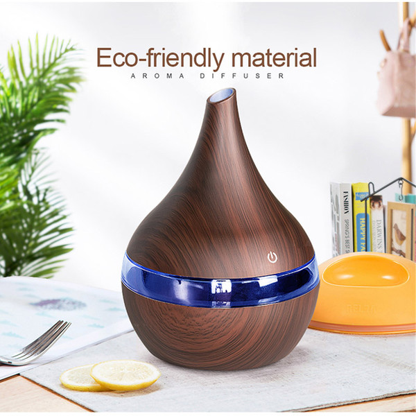 5V USB Humidifier USB Luminous Humidifier Household Mini Humidifier Wood Grain Purifier Aromatherapy Machine 2 Colors 2702049