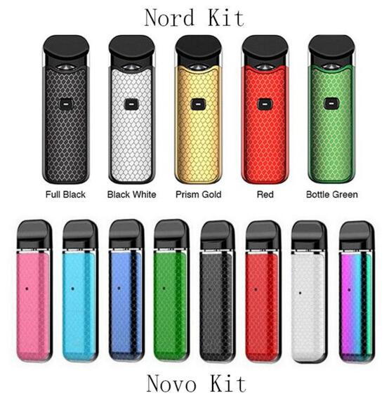 2019!Nord Pod Starter Kits 1100mah Built-in Battery With Empty Cartridges Nord Mesh Coil Portable Vape Pen Kit Vs Vmod Imini