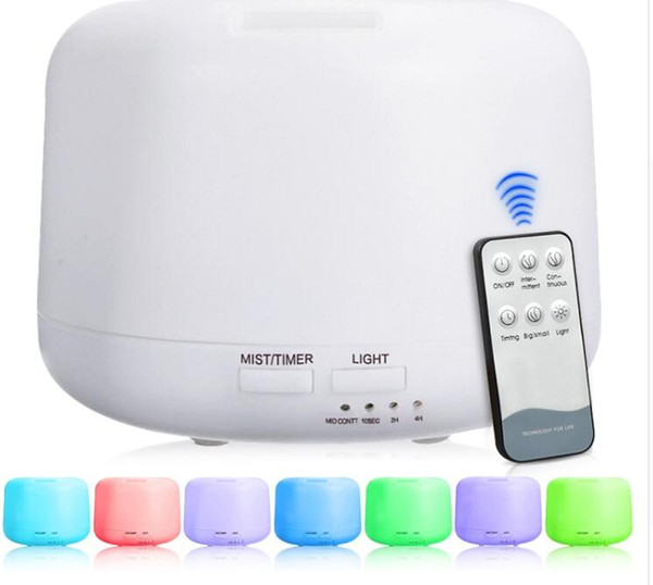 Remote Control 300ML Ultrasonic Air Aroma Humidifier With 7 Color Lights Electric Aromatherapy Essential Oil Aroma Diffuser